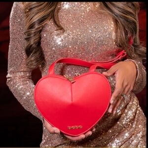 New! Bebe Red Heart Crossbody Bag - Women